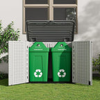 ZZM 4x3FT Heavy-Duty Outdoor Storage Shed | 34 Cu.Ft Waterproof Resin Cabinet - Image 6