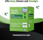 HandyClean Pre-Moistened Lens Cleaning Wipes, Eyeglass Wipes, Screen Wipes - Image 2