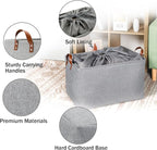DULLEMELO Large Grey Storage Baskets 70L Oversized Dog Toy Bin Basket, - Image 7