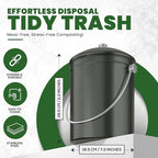 Utopia Kitchen Compost Bin for Kitchen Countertop, 1.3 Gallon Compost Bucket - Image 3