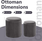Royal Windsor Round Ottoman - Image 3