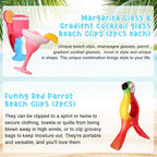 Honoson 12 Pcs Beach Towel Clips Beach Chairs Clips Plastic Swimming Pool Towel - Image 4