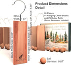 Cedar Blocks for Clothes Storage -40 pcs- Cedar Balls for Clothes Storage - Image 3