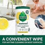 Seventh Generation Multi-Surface Cleaning Wipes, Lemon Zest Scent, Cuts Grease - Image 4