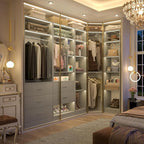 Corner Closet System with 5 Drawers, Closet Organizer System with 15+Shelvess & - Image 3