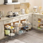 ROOMTEC Pull Out Cabinet Organizer 20" W x 21" D, Kitchen Cabinet Organizer and - Image 2