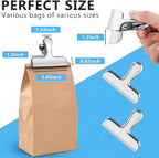 Chip Clips, 8 Pack Stainless Steel Chip Clips, Chip Clips Bag Clips Food Clips - Image 2