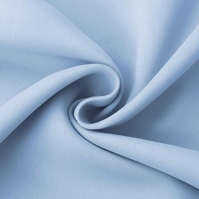 BGment Baby Blue Room Darkening Curtains 84 Inch Length - Image 6