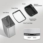 WLIVE 16 Gallon Motion Sensor Trash Can, 60 Liter Automatic Kitchen Trash Can - Image 5