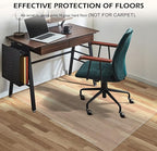 SALLOUS Clear Chair Mat, Vinyl Desk Chair Mat Protector - Image 3