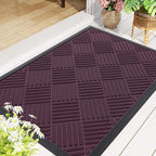 Smiry Front Door Mat Outside Entrance, Heavy Duty Outdoor Indoor Mat, Natural - Image 8