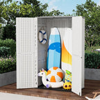 ZZM Large 67 Cu.ft Waterproof Storage Shed, Outdoor Storage Cabinet，Durable - Image 3