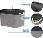 Temary Large Storage Baskets 2 Pack Cloth Basket - Image 3