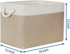 Temary Fabric Storage Baskets 2 Pack Decorative Storage Bins Basket - Image 2