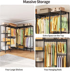 L Shaped Heavy Duty Metal Clothes Rack - Image 7