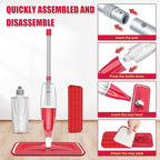 Spray Wet Mops for Hardwood Floor Cleaning: EXEGO Microfiber Dry Dust Spray Mop - Image 4