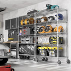 5-Shelf Storage Shelves, Wire Shelving Heavy Duty Metal Storage Shelving Unit - Image 6