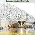 24" Commercial Dust Mop Replacement Padsfor Cleaning Office Garage Hardwood - Image 4