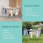 Clothes Drying Rack, Gullwing Laundry Rack, Collapsible, Space-Saving Laundry - Image 7