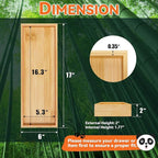 Bamboo Drawer Organizer for Kitchen & Bath, Extra Large Stackable Tray for - Image 2