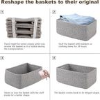 3 Pack Small Storage Baskets for Organizing, Cute Woven Decorative Gift Baskets - Image 8