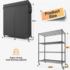 REIBII 4-Tier Storage Shelves Wire Shelving Unit - Image 3