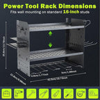 Wall Mount for EGO-Compatible Tools – 3-Layer Adjustable Garage Organizer - Image 2