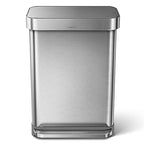 simplehuman 55 Liter / 14.5 Gallon Rectangular Hands-Free Kitchen Step Trash Can - Image 5