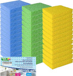 36 Pk Pop-Up Compressed Cellulose Sponges, Heavy Duty Scrub Kitchen Sponge by SHINEMOON