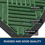 Smiry Half Circle Front Door Mat Outside Entrance, Heavy Duty Outdoor Indoor - Image 4