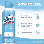 Lysol Air Sanitizer Spray with Odor Eliminator - Image 5