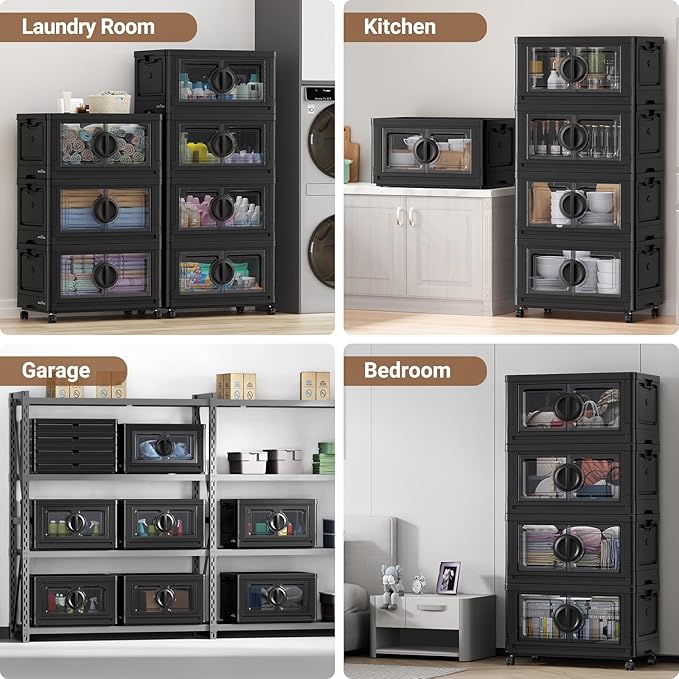 BROVIEW 480Qt Lockable Stackable Storage Bins - Image 7