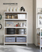 SONGMICS 5-Tier Storage Shelves, Load 2310 lb, Boltless Assembly, Adjustable - Image 2
