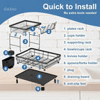 GAXmi Dish Drying Rack Over The Sink Drainer - Image 4