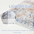 IOHOUZE Abstract Runner Rug 3x18 Ft Extra Long Washable Runners - Image 5