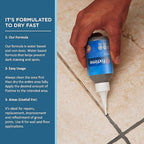 Silicone Tile Repair Kit – Premixed Fast-Drying Gray Caulk, and Sealer - Image 3