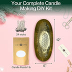 LILY LADUE Sand Candle Kit - 1Lb/16Oz Pearled Candles Sand and Wicks - Image 2