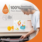 Orange House Plant Based Dishwasher Tabs 56 Count | 100% Food Grade Orange Oil - Image 2