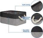 Temary Fabric Storage Baskets 6 Pcs Small Cloth Basket - Image 3