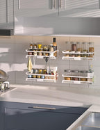 Spice Rack Wall Mount with Hooks - Image 8