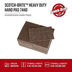 3M Scotch-Brite Heavy Duty Hand Pad 7440B, 6 in x 9 in, Hand Sanding Pad - Image 2