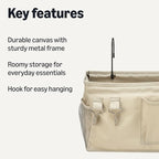 Amazon Basics Bedside Caddy Hanging Storage Organizer, 4.72 x 14.57 x 7.87 in - Image 2