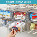 Vtopmart 6 Pack Stackable Storage Drawers, Easily Assemble Containers - Image 5