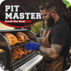 KITCHEN PERFECTION XL Silicone Smoker Oven Gloves-Extreme Heat Resistant BBQ - Image 3