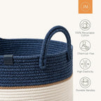 LA JOLIE MUSE Woven Basket Rope Storage Baskets - Image 5