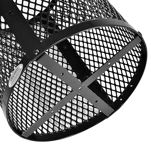 Global Industrial Outdoor Diamond Steel Trash Can - Image 4