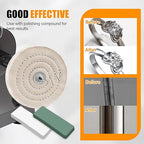 6pcs Buffing Wheel Kit Includes 4pcs 6 Inch Polishing Pads and 2pcs Polishing - Image 6