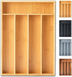 Silverware Organizer, 10 Inch Utensil Organizer Kitchen Drawer Organizer Bamboo by Sunbreath