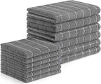 Homaxy Microfiber Kitchen Towels and Dishcloths Set, 12 Pack Soft and Absorbent by Homaxy