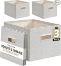 DECOMOMO Storage Bins for Shelves Robust Fabric Closet Bins for Shelves Toy by DECOMOMO